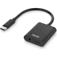 Hama Adaptateur Usb-c / 3.5 Mm Jack Noir (00201534)