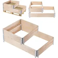 Kadax Kit de rallonges pour palettes 60 x 80 cm + 120 x 80 cm