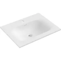 Mexen Vela lavabo encastré 61 x 46,5 cm, blanc mat - 25236001