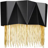 HINKLEY Applique murale Zuma noir satiné et doré, 3xG9x3W, métal, dim. : 27 x 31,6 x 10 cm, IP20,