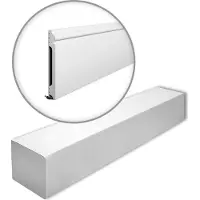 NMC FL17-box WALLSTYL Noel Marquet 1 carton 7 pièces Plinthe design intemporel classique blanc 14 m
