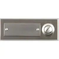 Unitec Unitect bouton pour sonnette, zinc moulé, 1-bouton 41104