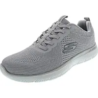 SKECHERS WIP 232963-GYNV in Gray Mesh/Navy Trim color size 45