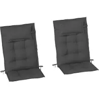 Outsunny , lot de 2 housses pour chaise longue, hydrofuges, housses de chaise longue, gris foncé