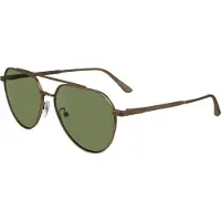 Calvin Klein 24100s Woman Sunglasses Doré Rose Gold 2/CAT2 Femme