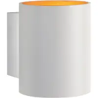 Spectrum Applique murale intérieure blanc-doré Tube SQUALLA G9 IP20 aluminium
