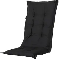 Madison - Coussin de jardin Dossier haut Panama Noir - 123x50 - Noir