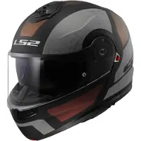 LS2 Helmets Casque pliable avec pare-soleil | LS2 FF908 STROBE II | Casque moto relevable | Casque moto relevable | Certificat ECE 22.06 | 2XL (63-64cm)