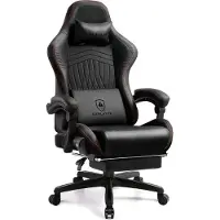 GTPLAYER Chaise de jeu ACE PRO, Chaise de bureau ergonomique Accoudoirs inclinables Avec repose-pieds, Haut-parleur Hi-Fi, Atmosphère sonore impressionnante, Vin rouge