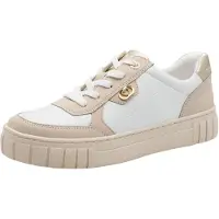 Marco Tozzi Baskets basses beige / blanc