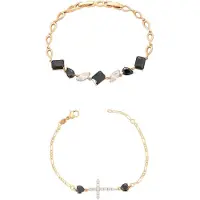 Faina Bracelet or / noir