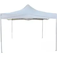 Vdd - Party Tent - Easy Up - Pavilion - Foldable Portable - Event Tent - Camping - Waterproof - With Carrier Bag - White - 3 x 3m