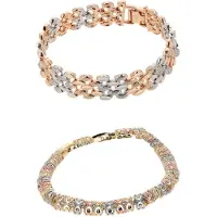 Faina Bracelet or / or rose / argent