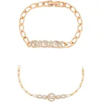 Faina Bracelet or / transparent