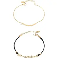 Faina Bracelet or / noir