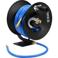 YATO Enrouleur pneumatique avec 15 m de tuyau, 10 mm