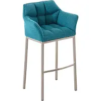 CLP Tabouret de bar Damaso E tissu avec piètement 4 pieds