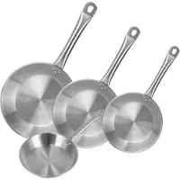 Wellhome Ensemble De Poêles 20/24/28/30 Cm 4 Pièces