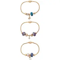 Faina Bracelet bleu / bleu marine / or / violet