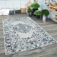 Paco Home Tapis d'extérieur pour terrasse et balcon avec motifs géométriques Dimensions 80 x 150 cm
