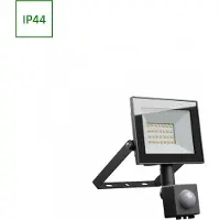 Spectrum LED Fluter Noctis Lux 4 Schwarz IP44 20W 1650lm warmweiß 3000K mit Bewegungsmelder
