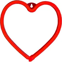 Forever Light Avizar, lampe néon LED coeur fixation murale port USB-A, rouge