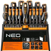 Neo Tools Jeu de tournevis NEO 37 pièces en magnétique standard