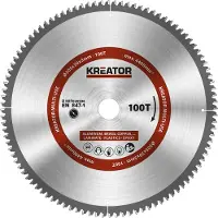 Kreator Lame de scie circulaire métal bois PVC ø 305 x 30 x 2,2 mm 100 dents + 3 bagues de réduction