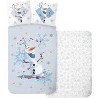 Javoli Housse de couette Frozen Olaf 100 x 135 cm - coton - 40 x 60 cm