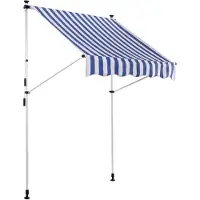 CLP Store à pince Westerly,blanc/bleu 350x120 cm