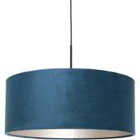 Steinhauer Lampe suspendue Sparkled noir avec velours bleu