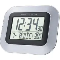 Technoline Horloge murale Velleman DCF avec calendrier et affichage de la température