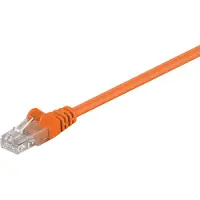 Goobay Câble patch CAT 5e, U/UTP, orange, 15 m - Conducteur en aluminium recouvert de cuivre (CCA)