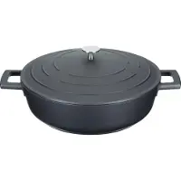 Masterclass casserole deshallow fonte d'aluminium, induction, anti-adhésif, 4 L