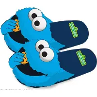Heroes Inc Chaussons de - Cookie Monster - S-M - pour Homme - bleu - Taille S-M