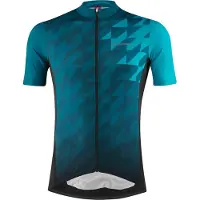 Löffler Loeffler maillot cycliste manches courtes M Bike Jersey FZ Zack Mid Dark Petrol - Bleu