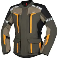 IXS Evans-ST 2.0 Waterproof Touring Olive Textile Motorcycle Jacket Taille M