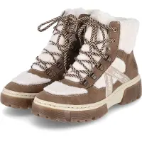 Rieker Bottines à lacets écru / umbra