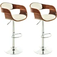 CLP lot de 2 tabourets de bar Kingston en similicuir