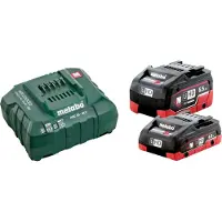 Metabo Akku Basis-Set 18 V LiHD 1 x 4.0 Ah + 1 x 5.5 Ah mit Akku Ladegerät