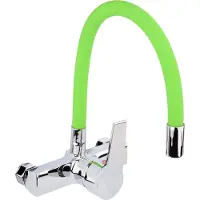 Fala Profi robinet de cuisine mural monocommande flexible vert 75674