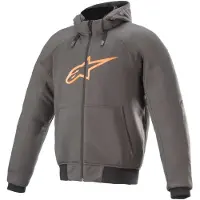 Alpinestars Chrome Sport Tar Gray Flame Orange Hoodie Taille XL