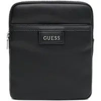 GUESS Hommes, Sac, Smart Crossbody Flat Scale, Noir