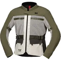 IXS Venture-BigAir 1.0, veste en textile ,Olive/Gris Clair/Noir ,L
