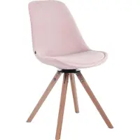 CLP Chaise de salle à manger Troyes Velours Rond natura