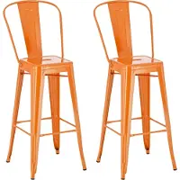 CLP lot de 2 tabourets de bar Aiden
