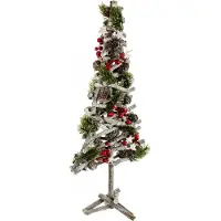 FÉÉRIC LIGHTS AND CHRISTMAS Sapin de Noël avec pieds en branches - 23 x 60 cm - Vert