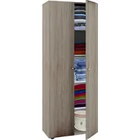 VCM Armoire en bois | 5 compartiments | Dimensions env. B. 70 x H. 178 x D. 40 cm | 2 portes | extensible | Cabinet - Vandol