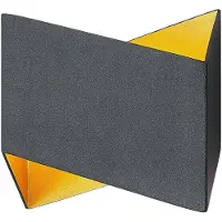Arcchio Applique Murale , Assona, dimmable, Noir, Salon / séjour, Métal, Moderne