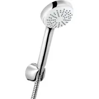 Kludi Set de douche pour baignoire LOGO 1S m Logo Douchette à main 1S DN 15 chr (1 Type de jet, 23 l/min)